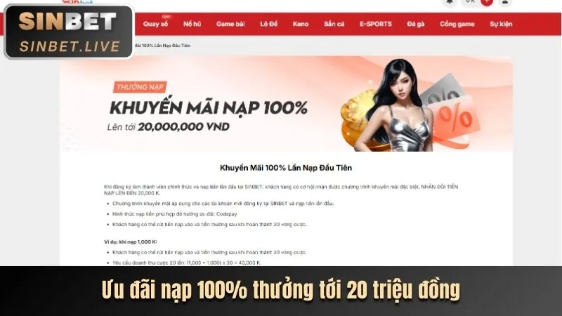 Thưởng nạp lại BJ39 Nhà Cái